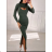 Women's Long Sleeve Knitted Long Dress (S/M ONE SIZE) ITALIAN FASHION IMPBB23Z5272-1