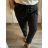 Tunic / blouse long sleeve women's oversized (3XL / 4XL ONE SIZE) ITALIAN FASHION IMWQ2191650 black 3xl / 4xl