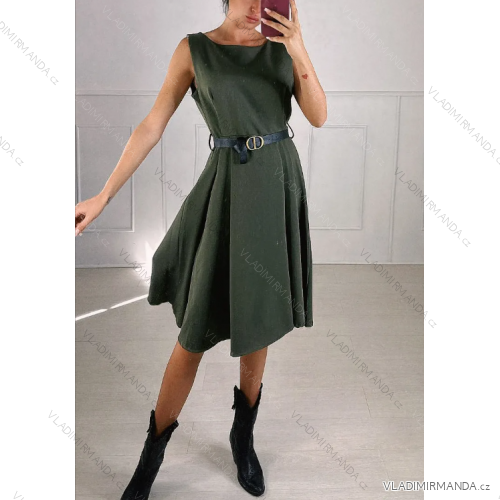Women's Summer Elegant Sleeveless Dress (S/M ONE SIZE) ITALIAN FASHION IMPBB23A200591