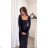 Women's Elegant Coat Long Sleeve Dress (S/M ONE SIZE) ITALIAN FASHION IMPGM2311813