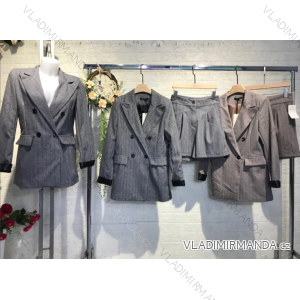 Women's Long Sleeve Elegant Skirt and Blazer Set (S/M ONE SIZE) ITALIAN FASHION IMPGM234541