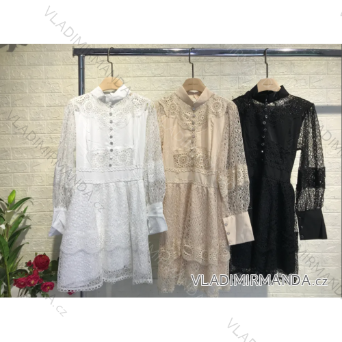Women's Elegant Coat Long Sleeve Dress (S/M ONE SIZE) ITALIAN FASHION IMPGM2311813