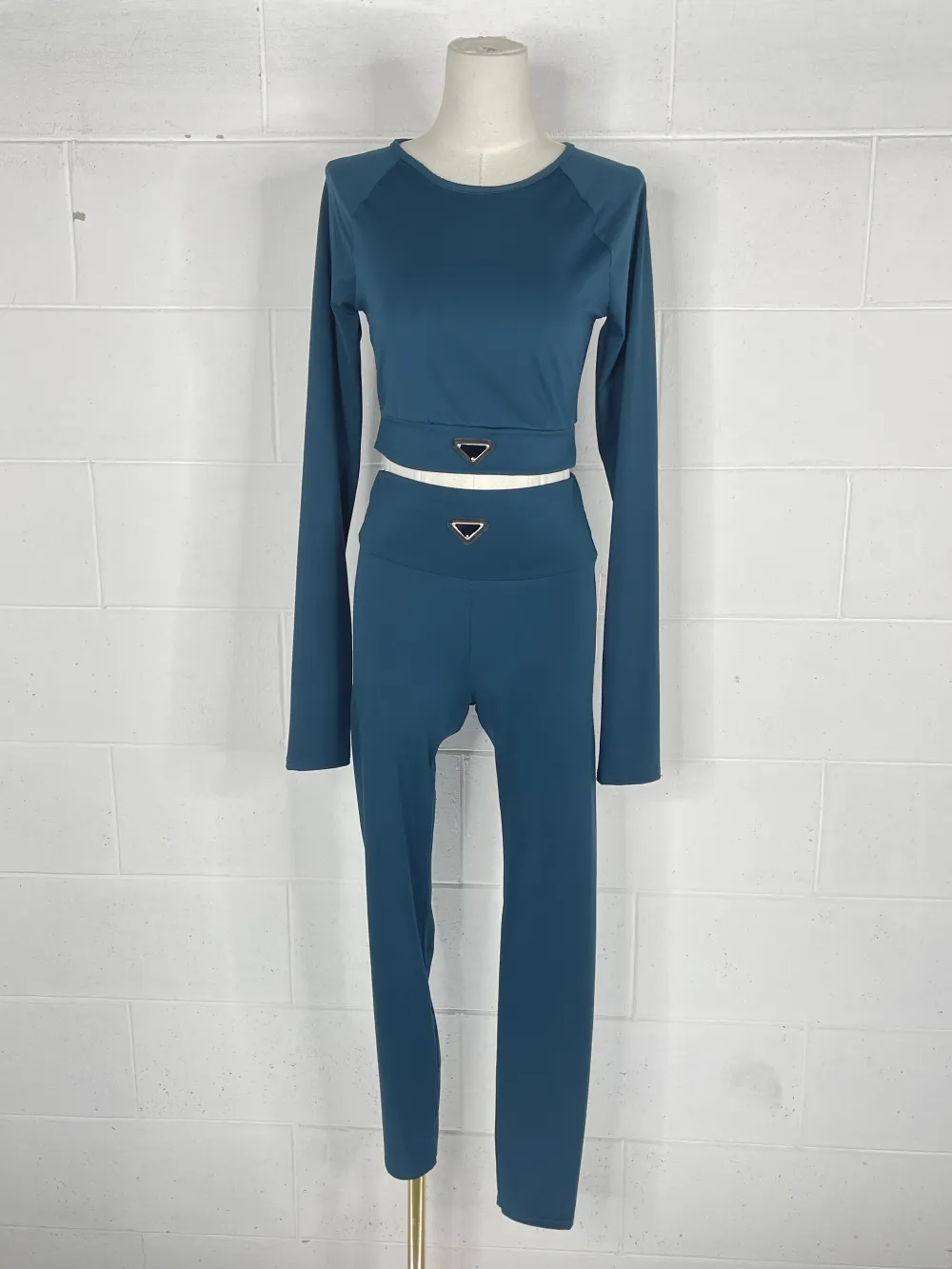 Women's long sleeve t-shirt and leggings set (S/M ONE SIZE) ITALIAN FASHION IMPBB2C30118/30119