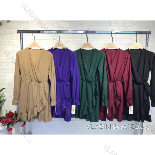 Women's Elegant Coat Long Sleeve Dress (S/M ONE SIZE) ITALIAN FASHION IMPGM2311813