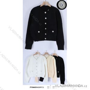 Women's Long Sleeve Button Up Knit Sweater (S/M ONE SIZE) ITALIAN FASHION IMWGR23FY56659