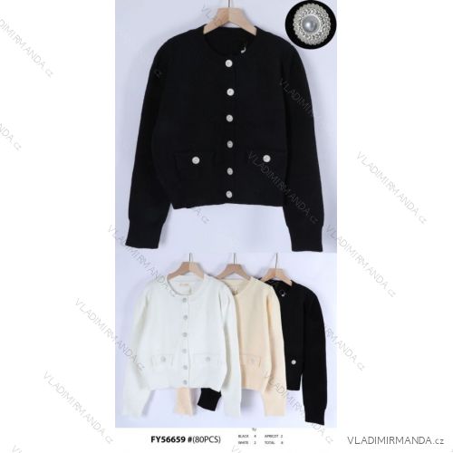 Women's Long Sleeve Button Up Knit Sweater (S/M ONE SIZE) ITALIAN FASHION IMWGR23FY56659