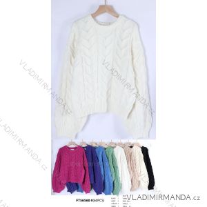 Women's Oversize Long Sleeve Sweater (S/M ONE SIZE) ITALIAN FASHION IMWCA23DH2302