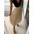 Women's pleated chiffon skirt (M / L ONE SIZE) ITALIAN FASHION IM321574 M / L black