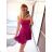 Women's elegant party long sleeve dress (S/M ONE SIZE) ITALIAN FASHION IM322282 S/M Royal blue