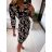 Icecool Women's Elegant Long Sleeve Dress (S/M ONE SIZE) ITALIAN FASHION IMM23M6150