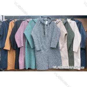Kabátek košilový flaušový na knoflíčky dámský (S/M ONE SIZE) ITALSKÁ MÓDA IMWD217059