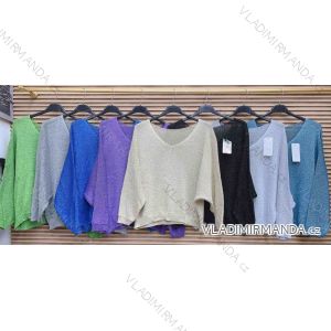 Women's Knitted Slim Long Sleeve Sweater (S/M ONE SIZE) ITALIAN FASHION IMWAE23034