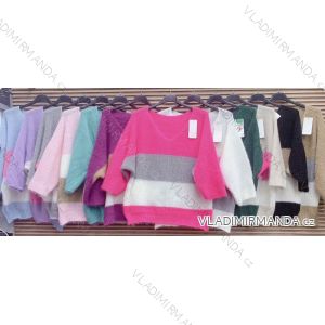 Sweater Knitted Slim Long Sleeve Women's Stripe (S/M ONE SIZE) ITALIAN FASHION IMWAE23036