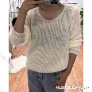 Women's Long Sleeve Knitted Sweater (S/M ONE SIZE) ITALIAN FASHION IMWAE23047