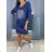 Women's Plus Size Long Sleeve Dress (L/XLONE SIZE) ITALIAN FASHION IMD23697
