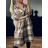 Women's Plus Size Flannel Long Sleeve Coat (S/M/L/XL/2XL ONE SIZE) ITALIAN FASHION IMD23747