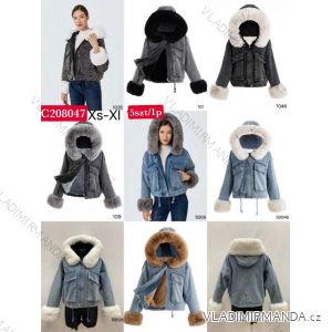 Women's winter denim jacket (XS-XL) POLISH FASHION PMWC23C208047