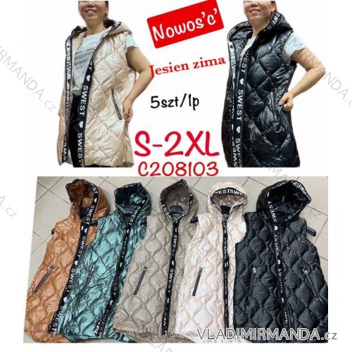 Women's zip-up vest (S-2XL) POLISH FASHION PMWC23C208175