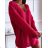 Women's Belted Long Sleeve Knitted Dress (S/M ONE SIZE) ITALIAN FASHION IMM23M5173