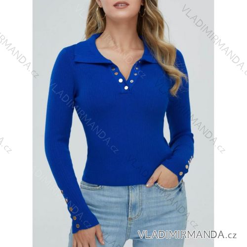 Women's Long Sleeve Knitted Sweater (S/M ONE SIZE) ITALIAN FASHION IMM22FD9073