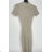 Women's Long Knitted Turtleneck Short Sleeve Dress (S/M ONE SIZE) ITALIAN FASHION IMPBB23Z9072
