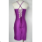 Women's Summer Elegant Sparkly Sequin Strap Dress (S/M ONE SIZE) ITALIAN FASHION IMPBB23O3837