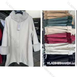 Kabátek košilový flaušový na knoflíčky dámský (S/M ONE SIZE) ITALSKÁ MÓDA IMWD217059