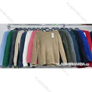 Women's Long Sleeve Knitted Sweater (S/M ONE SIZE) ITALIAN FASHION IMWDT23005