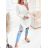 Women's Knitted Extended Long Sleeve Sweater (S/M ONE SIZE) ITALIAN FASHION IMWDT230015