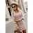 Women's ribbed summer dress with straps (S/ML/XL ONE SIZE) MB2123Z220