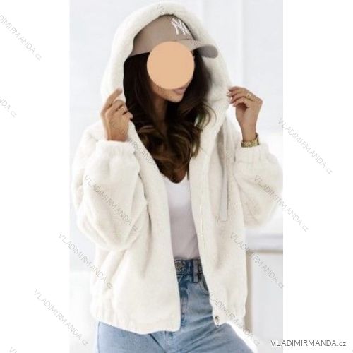 Women's Fluffy Coat (S/M ONE SIZE) ITALIAN FASHION IMWB23564