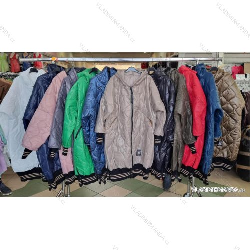 Kabátek košilový flaušový na knoflíčky dámský (S/M ONE SIZE) ITALSKÁ MÓDA IMWD217059