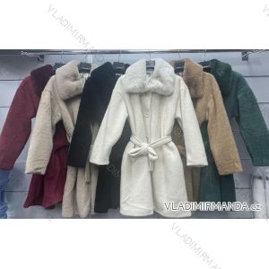 Kabátek košilový flaušový na knoflíčky dámský (S/M ONE SIZE) ITALSKÁ MÓDA IMWD217059