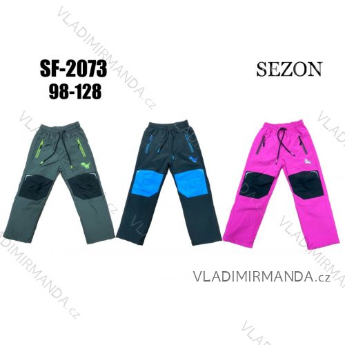 Warm softshell pants children's girls and boys (134-164) SEZON SEZ21SF-1930