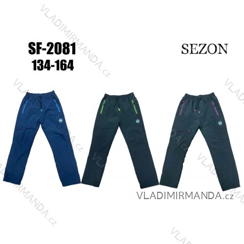 Trousers softshell warm fleece children's adolescent girls a chlapecké(116-146) SEZON SF-1829