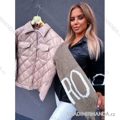 Women's leatherette jacket (SML-XL) ITALIAN FASHION IMWA216689