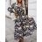Women's Long Chiffon Short Sleeve Dress (S/M ONE SIZE) ITALIAN FASHION IMWGS231048