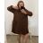 Women's Plus Size Long Sleeve Coat (3XL/4XL ONE SIZE) ITALIAN FASHION IMWQ233045