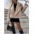 Women's Long Sleeve Hoodie Dress (S / M ONE SIZE) ITALIAN FASHION IMWA216095