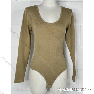 Women's Long Sleeve Bodysuit (S/M ONE SIZE) ITALIAN FASHION IMPBB23D03014