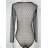 Women's Long Sleeve Bodysuit (S/M ONE SIZE) ITALIAN FASHION IMPBB23D03014