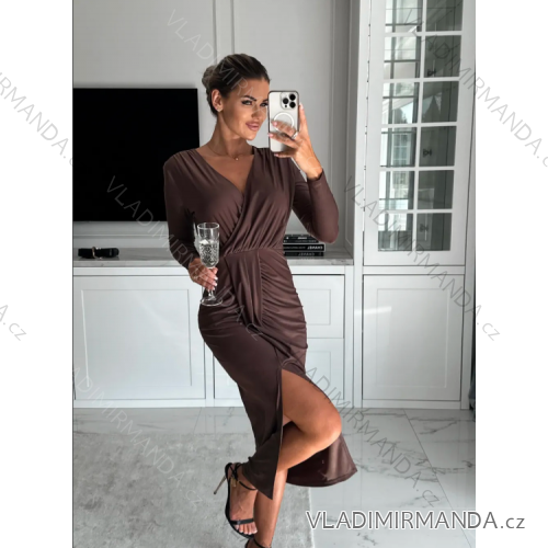 Women's Elegant Long Sleeve Dress (S/M ONE SIZE) ITALIAN FASHION IMPLP2391120012