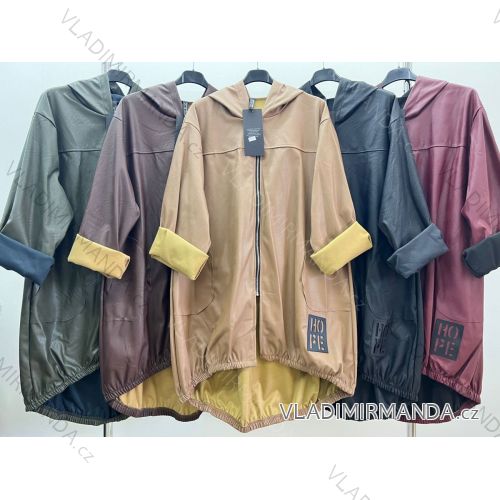 Shirt 3/4 sleeve ladies strip (4XL/5XL ONE SIZE) ITALSKÁ MÓDA IM422026