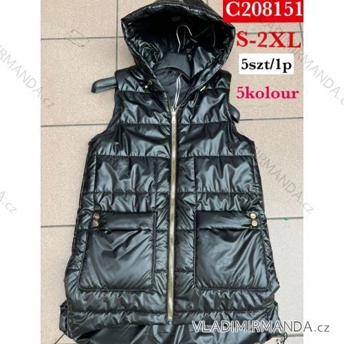 Women's hooded vest (S-2XL) ITALIAN FASHION PIU ANNA PMW222286