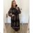 Women's Long Sleeve Shirt Dress (S/M ONE SIZE) ITALIAN FASHION IMWGM23447 3xl / 4xl purple