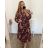 Women's Long Sleeve Shirt Dress (S/M ONE SIZE) ITALIAN FASHION IMWGM23447 2XL/3XL purple