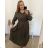Women's Long Sleeve Shirt Dress (S/M ONE SIZE) ITALIAN FASHION IMWGM23447