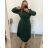 Women's Long Sleeve Shirt Dress (S/M ONE SIZE) ITALIAN FASHION IMWGM23447