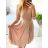 Women's Elegant Long Sleeve Dress (S/M ONE SIZE) ITALIAN FASHION IMM23M6062
