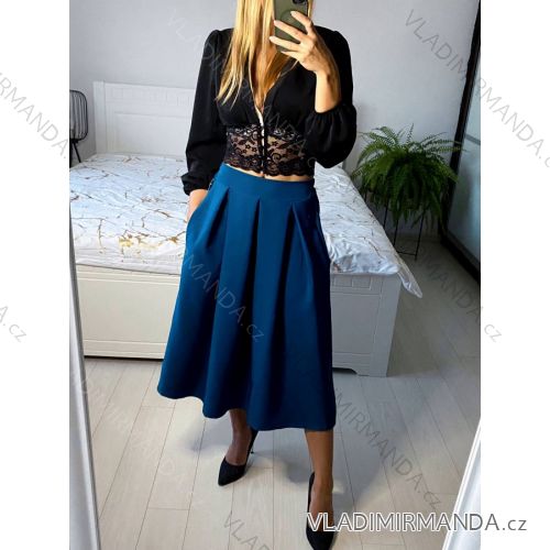 Women's Medium Length Skirt (S/M ONE SIZE) ITALIAN FASHION IMM23HG4911